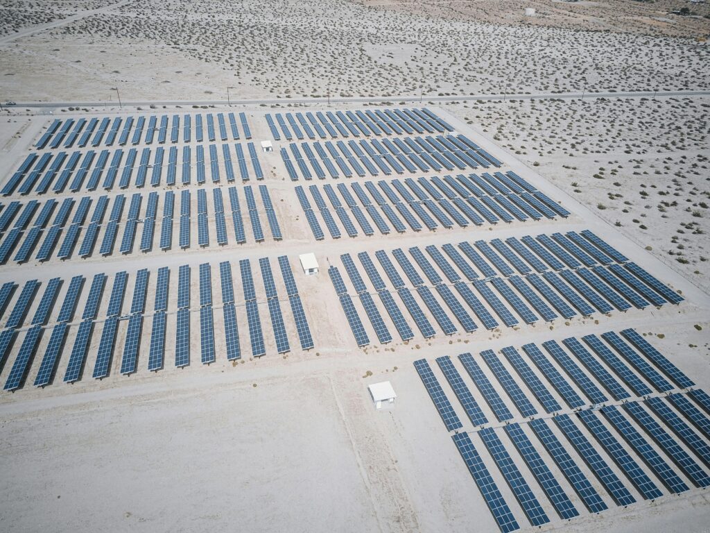 solar in desert
